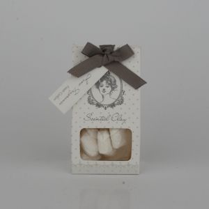 Vonný jíl bavlna - srdíčka 5,5x10x3cm