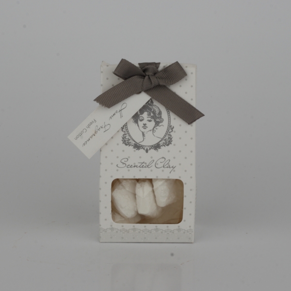 Vonný jíl bavlna - srdíčka 5,5x10x3cm