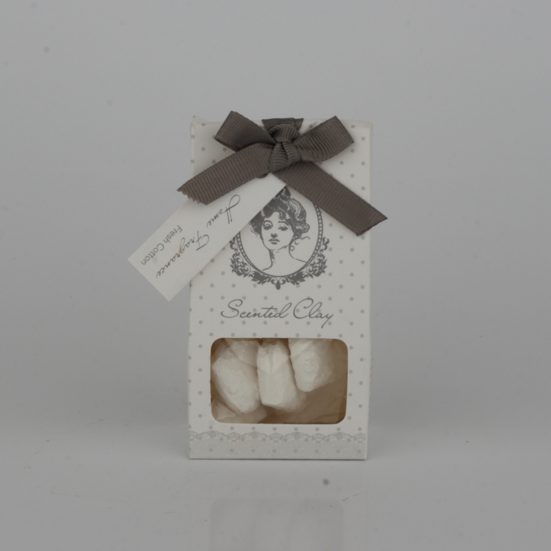 Vonný jíl bavlna - srdíčka 5,5x10x3cm