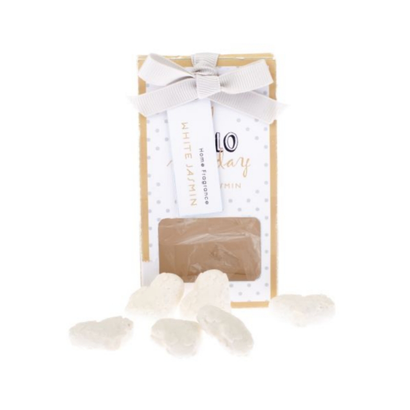 Vonný jíl srdíčka - Bílý jasmín 5,5 x 10 x 3,2 cm 