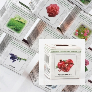 Vonný vosk do aromalamp Scented cubes Pomegranate  (granátové jablko)