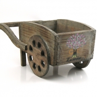 Vozík na kytku retro 32x15x14,5cm