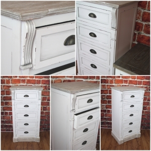 Vysoká komoda ve venkovském stylu