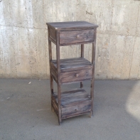 Vysoká otevřená komoda s šuplíky 45x35x105cm