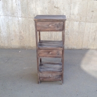 Vysoká otevřená komoda s šuplíky 45x35x105cm