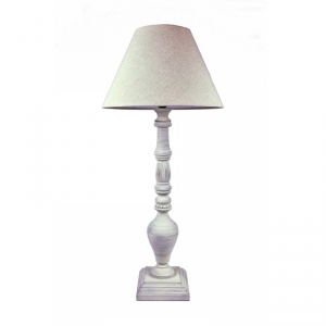 Vysoká stolní lampa bílá 92cm