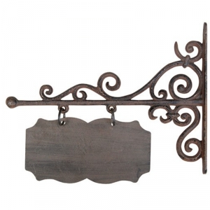 Vývěsní štít litina vlajka 32x26cm