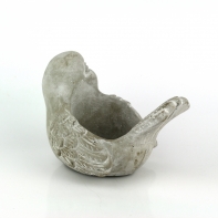 Zahradní cementový květináč ptáček 20x14x14cm
