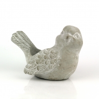 Zahradní cementový květináč ptáček 20x14x14cm