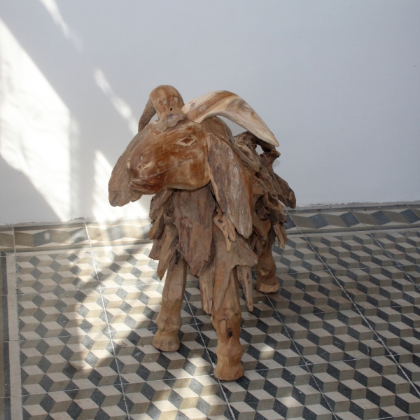 Zahradní dekorace beran 62cm