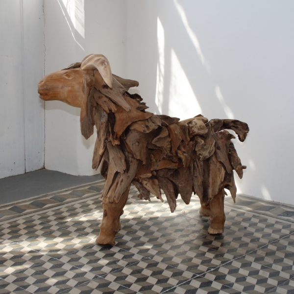 Zahradní dekorace beran 62cm