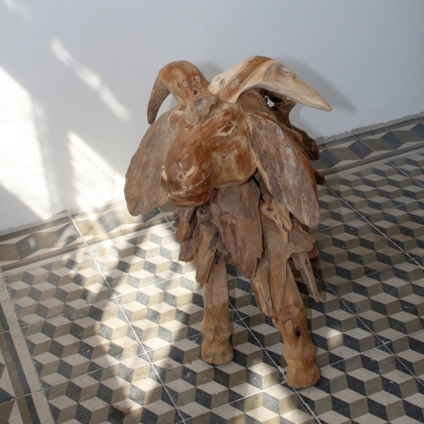 Zahradní dekorace beran 62cm