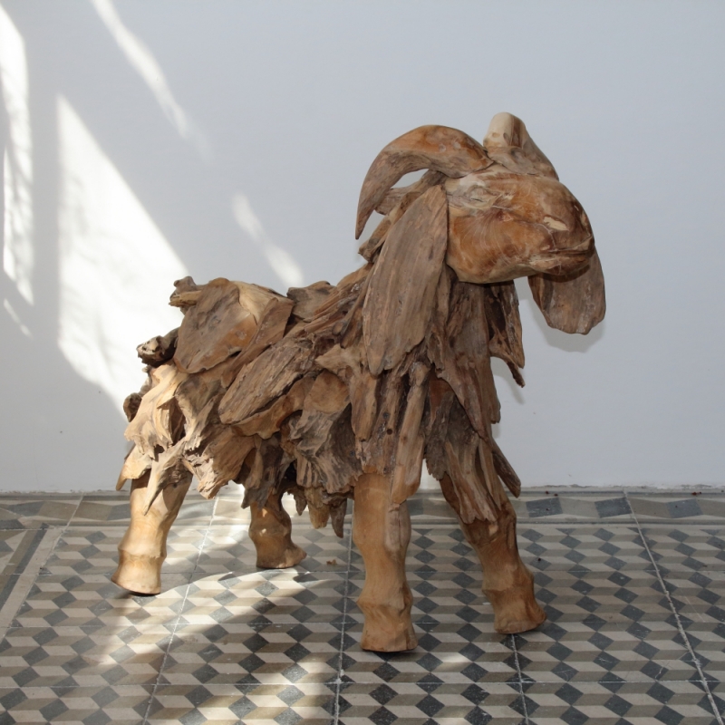 Zahradní dekorace beran 62cm