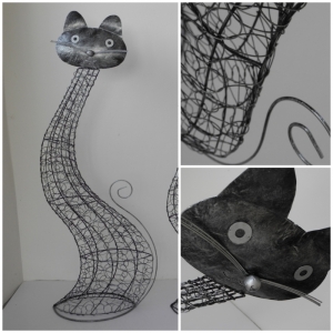 Zahradní dekorace kočka 100cm