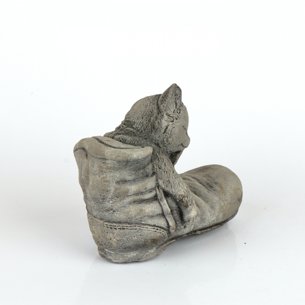 Zahradní dekorace kotě v botě 3 kg