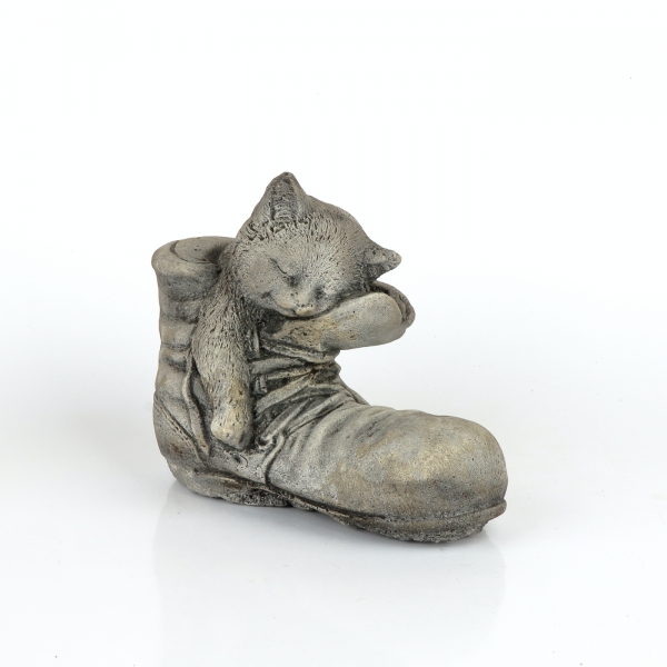 Zahradní dekorace kotě v botě 3 kg