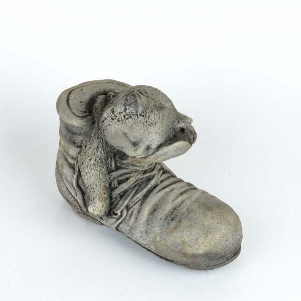 Zahradní dekorace kotě v botě 3 kg