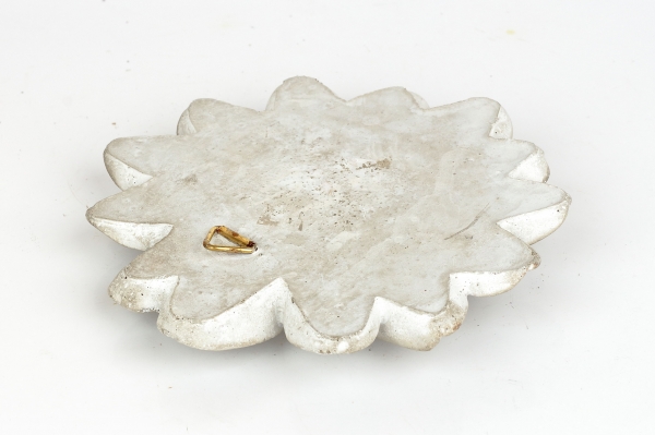 Zahradní dekorace kytka beton 15x3x15cm