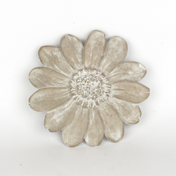 Zahradní dekorace kytka beton 15x3x15cm