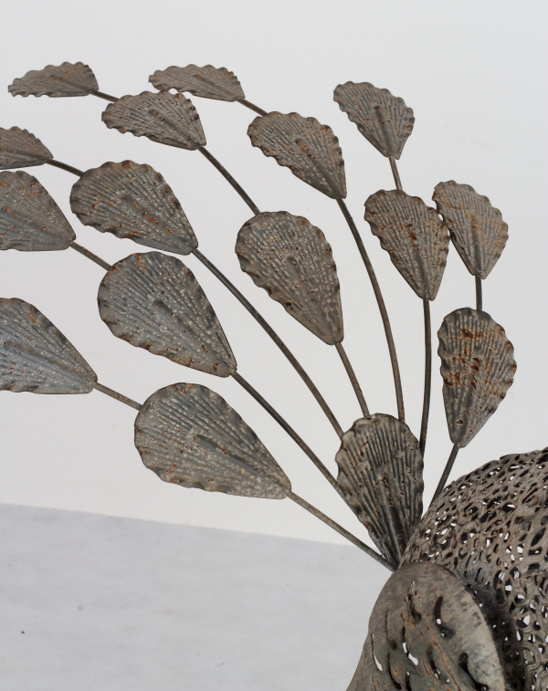 Zahradní dekorace páv 58,5x30x55cm