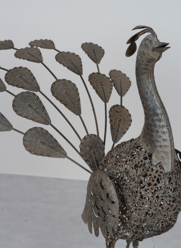 Zahradní dekorace páv 58,5x30x55cm