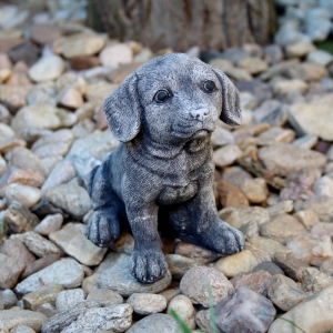 Zahradní dekorace pes 8,5x15,5x14cm