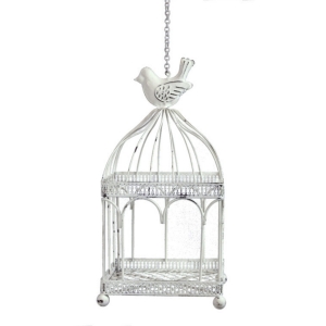 Zahradní dekorace ptačí klec 30x16,5x16,5