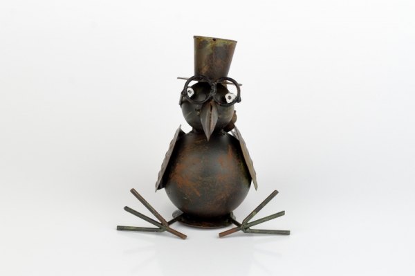 Zahradní dekorace pták malý sedící 16cm