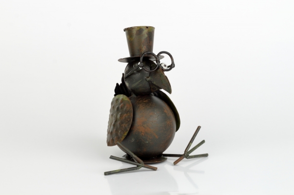 Zahradní dekorace pták malý sedící 16cm