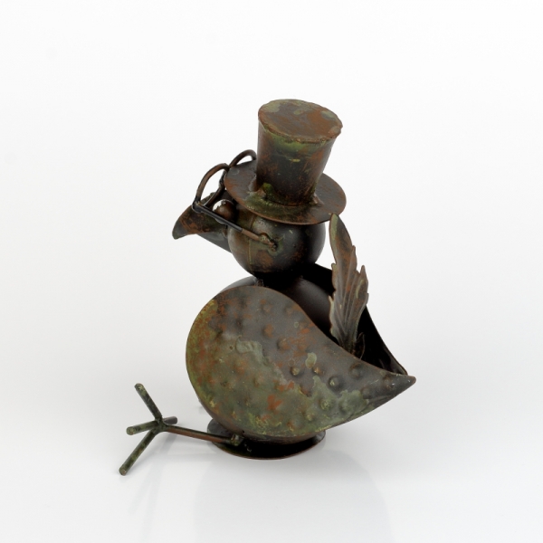 Zahradní dekorace pták malý sedící 16cm