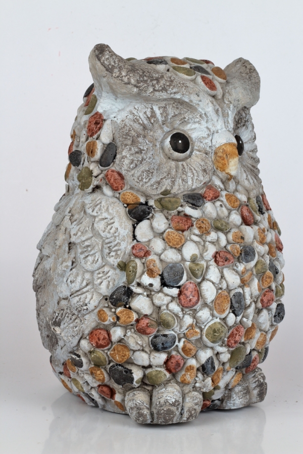 Zahradní dekorace sovička 21x30x21cm