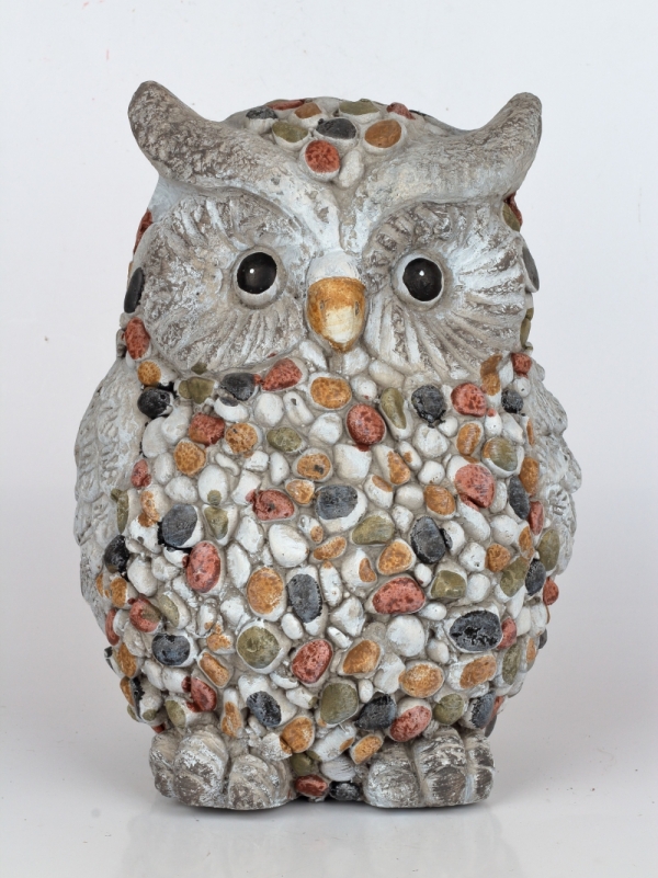 Zahradní dekorace sovička 21x30x21cm