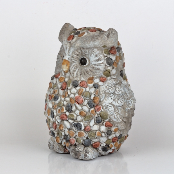 Zahradní dekorace sovička 21x30x21cm