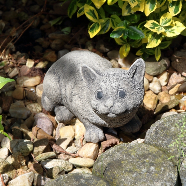 Zahradní dekorace Usměvavá kočka