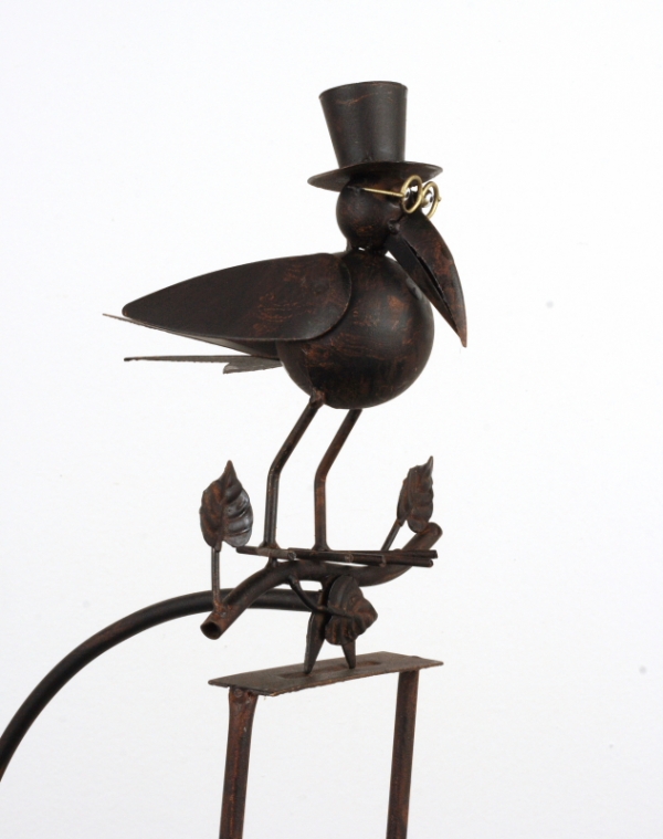 Zahradní dekorace zápich do trávníku s ptáčkem 150cm