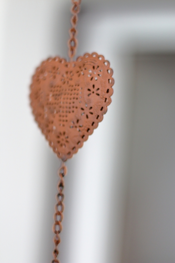 Zahradní dekorace závěs s ptáčkem 82cm květina