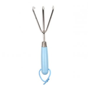 Zahradní hrabičky kovové v. 28,1 cm,  světle modrá 