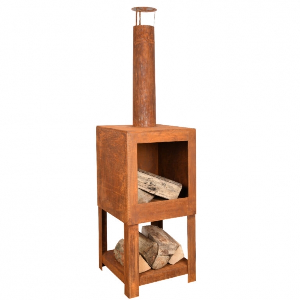 Zahradní krbová kamna rezavá