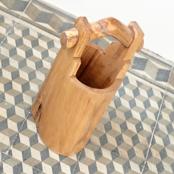 Zahradní květináč dřevěné vědro 45cm