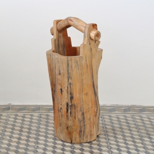 Zahradní květináč dřevěné vědro 70cm