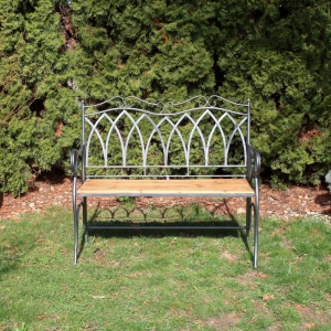 Zahradní lavička šedá 