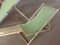 Zahradní lehátko zelené 112x42cm