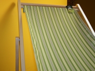 Zahradní lehátko zelené 112x42cm