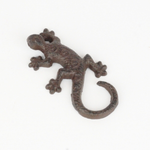 Zahradní litinová dekorace ještěrka 12cm