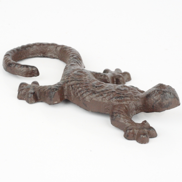 Zahradní litinová dekorace ještěrka 12cm