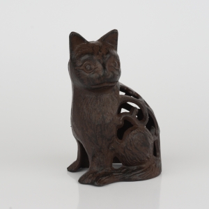 Zahradní lucerna litinová kočka 16cm