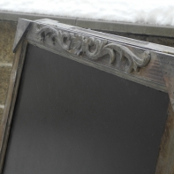 Zahradní nábytek - reklamní tabule