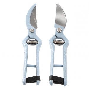 Zahradní nůžky na větve, kov, v. 21 cm,  světle modré 