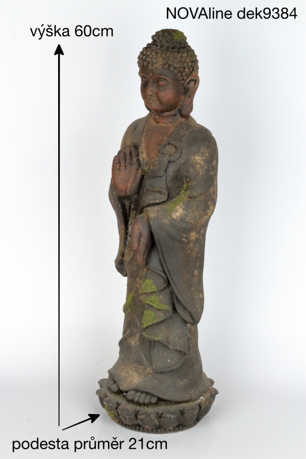 Zahradní okrasný buddha 60cm