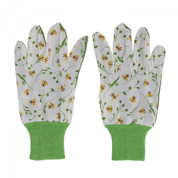 Zahradní rukavice s potiskem včelek 11,4 x 0,9 x 22,6 cm